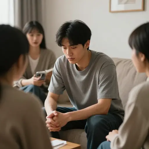 我们上次见他时，他显得异常安静。