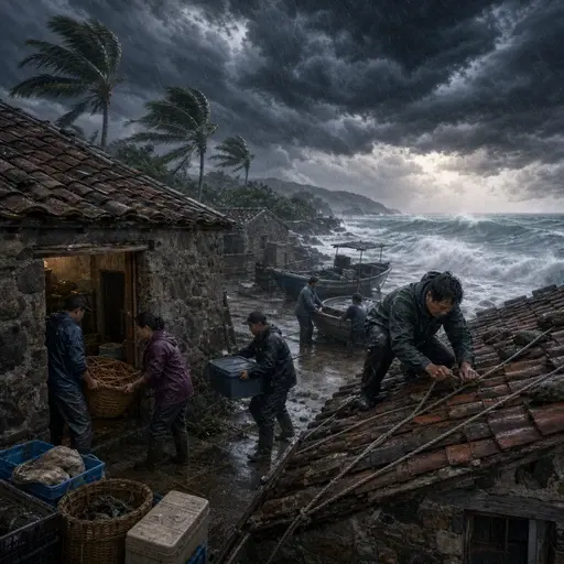 住在长屿岛的人必须准备好忍受暴风雨来临时的种种困难。