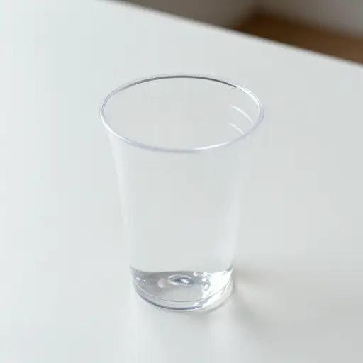 这个塑料杯子很轻。