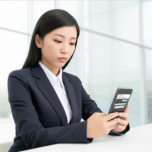 自从她换了新工作后，她的手机收到的消息更多了。