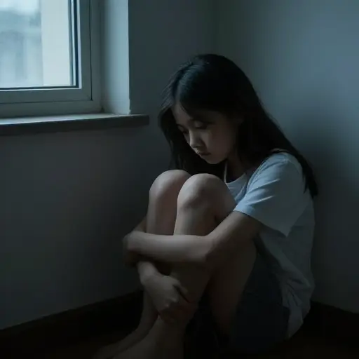 她的焦虑源于童年经历。
