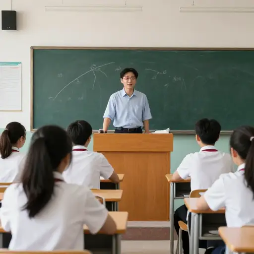 有一天，我的地理老师召集了我们班的毕业班学生和三年级学生。
