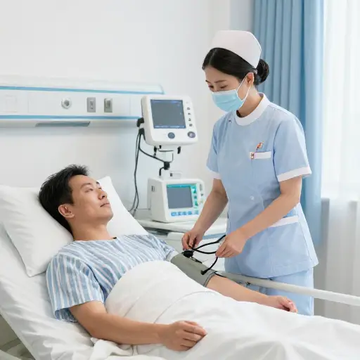 我们当地医院的护理标准非常出色。