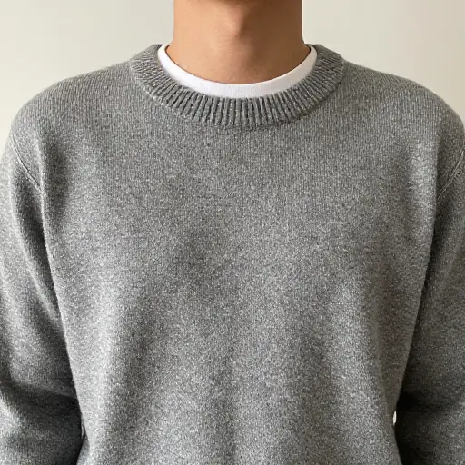 我在毛衣下穿了一件T恤以增加温暖。