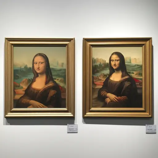 这幅画是原作的精确复制品。