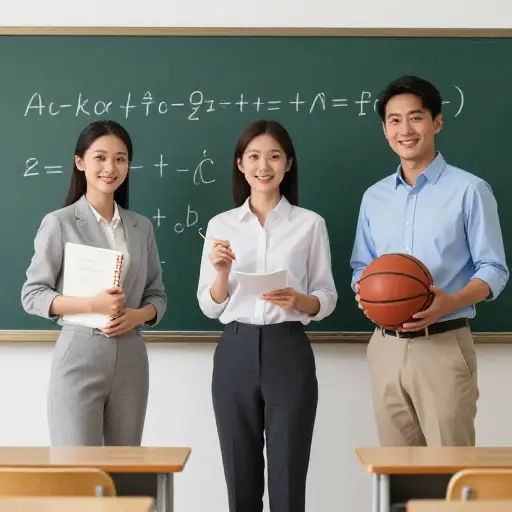 我有三位不同的老师，分别教授三件不同的事。
