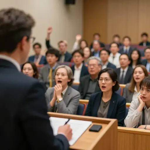 他的演讲引发了一场争议的风暴。