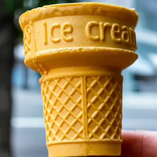 单词'ice cream'的第二个字母是i。