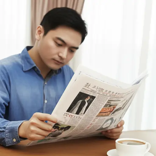 我喜欢看体育新闻，所以我买这份报纸。