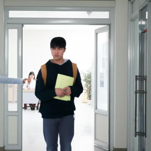 学校拒绝了他的奖学金申请。