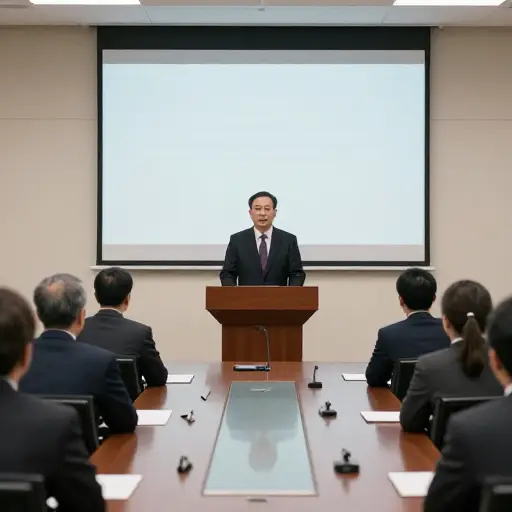 按照惯例，由主席致开幕词。