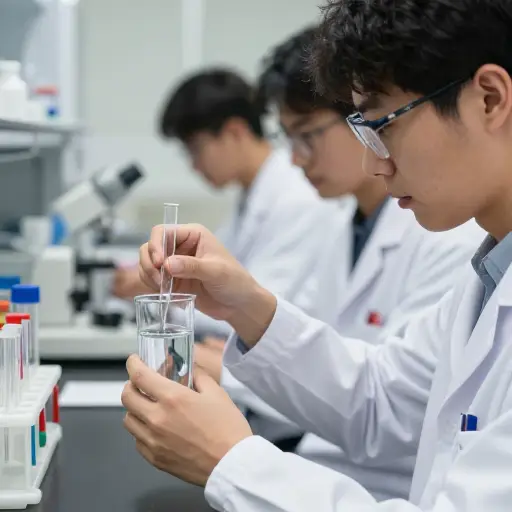 科学家们正在检测水质，以确保其纯度符合严格标准。