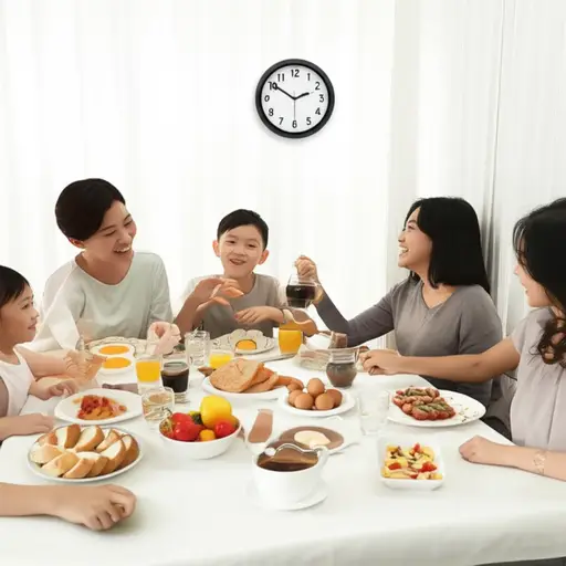 周日我们经常在11点左右吃早午餐。