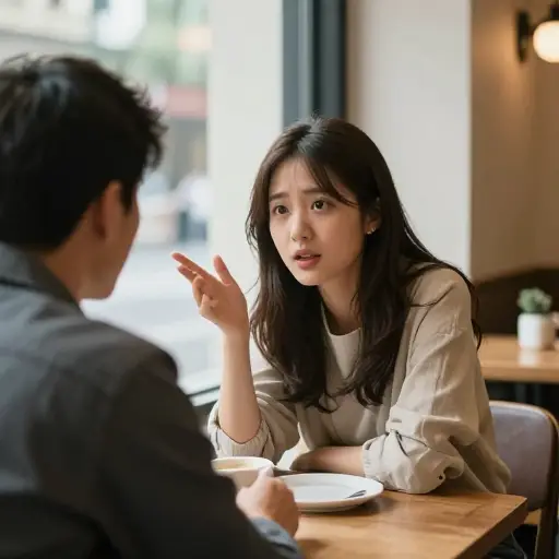 她问坐在对面的男子是否介意她打开窗户。