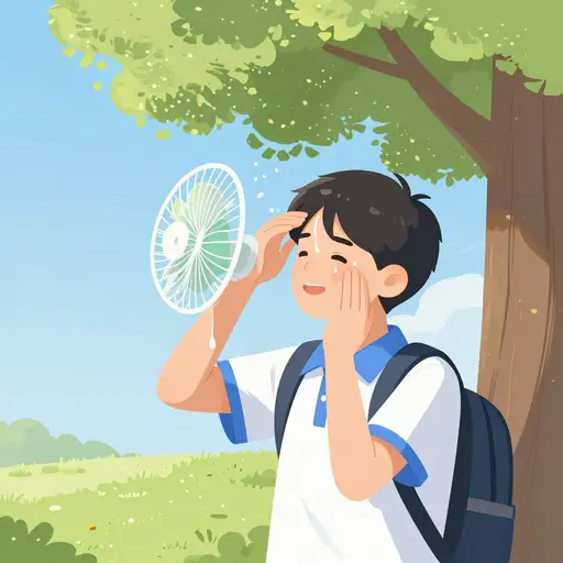 你们国家现在很热。