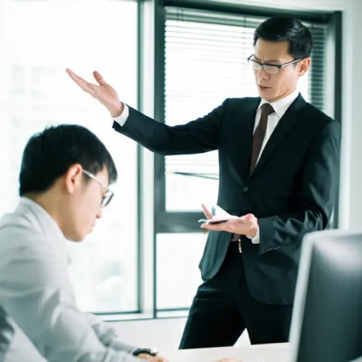 他对待下属的方式暴露了他性格中丑陋的一面。