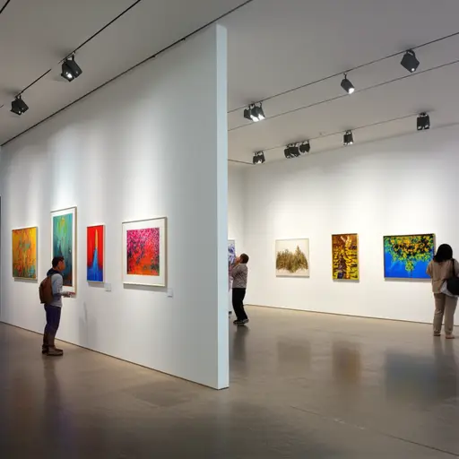 这个展览展示了各种令人惊叹的视觉艺术作品。