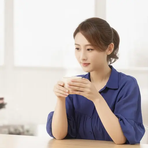 热茶帮助缓解了她的紧张情绪。