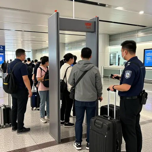 安全检查在机场是例行公事。