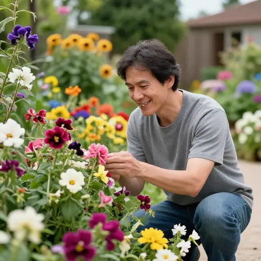 我非常喜欢我的花园。