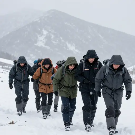在暴风雪中营救被困的徒步旅行者是一个真正英勇的行为。