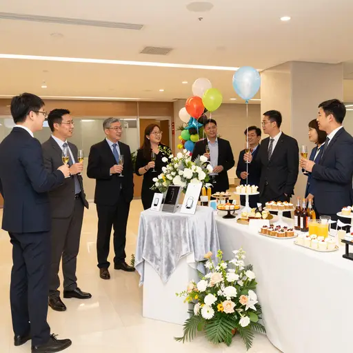 我们都被邀请参加周五在公司总部举行的产品发布派对。