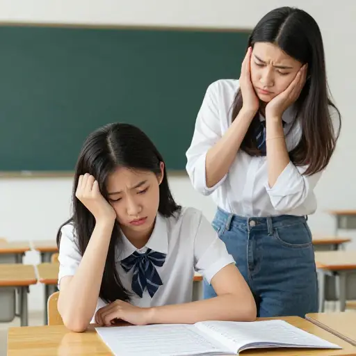 她考试没及格。我告诉过你吧，但你不听。