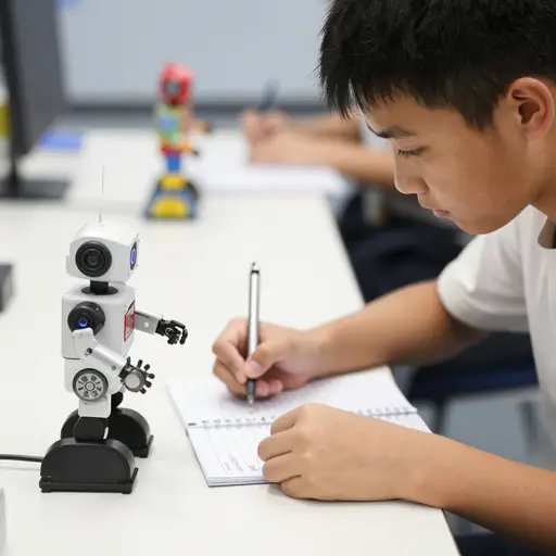 我学到了很多关于机器人的知识。