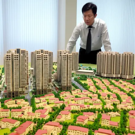 城市规划师决定将这个区域划分为商业区和住宅区。