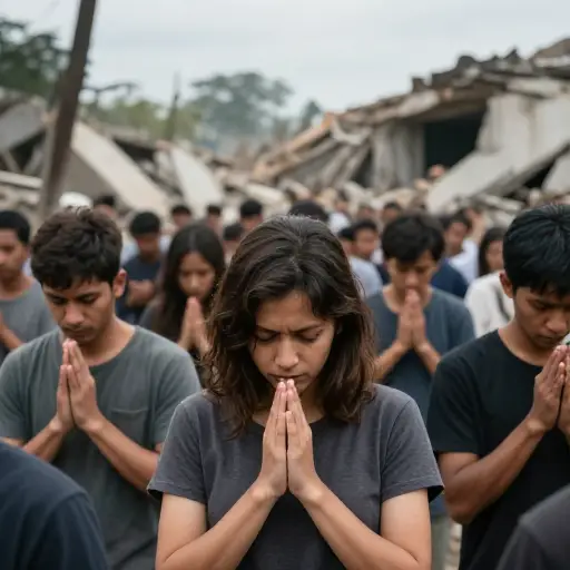 让我们为这场可怕灾难的受害者祈祷。