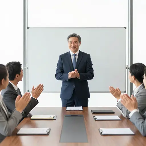 董事会将他晋升为地区销售主管。