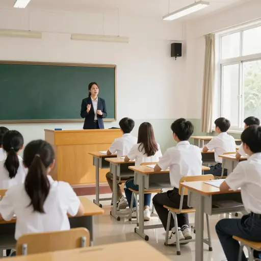 铃声响起，课堂同时开始。