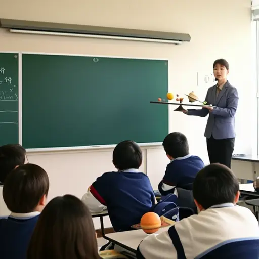 老师给我们展示了一个小比例的太阳系模型。