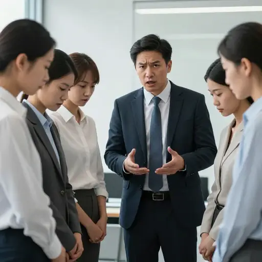 员工们被经理糟糕地对待。