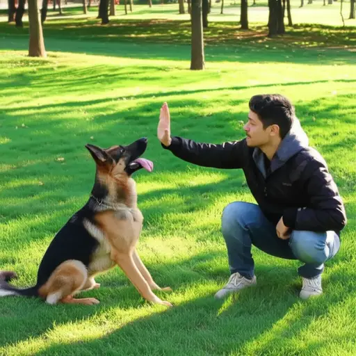 训练有素的狗总是非常听从主人的指令。