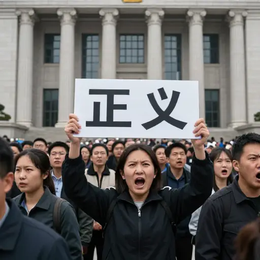 法院的判决激起了公众的愤慨和对正义的诉求。