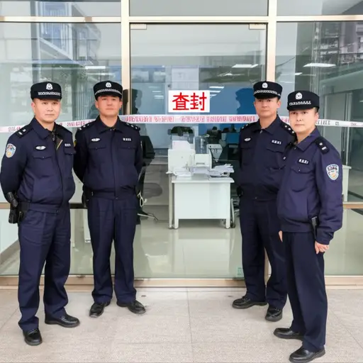 警方查封了这家涉嫌洗钱的空壳公司。