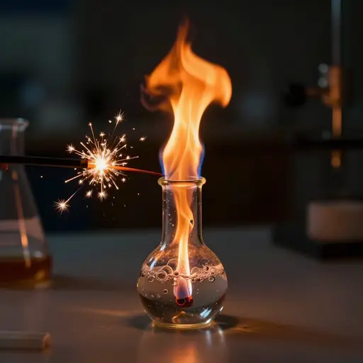 火花引发了一场巨大的爆炸。