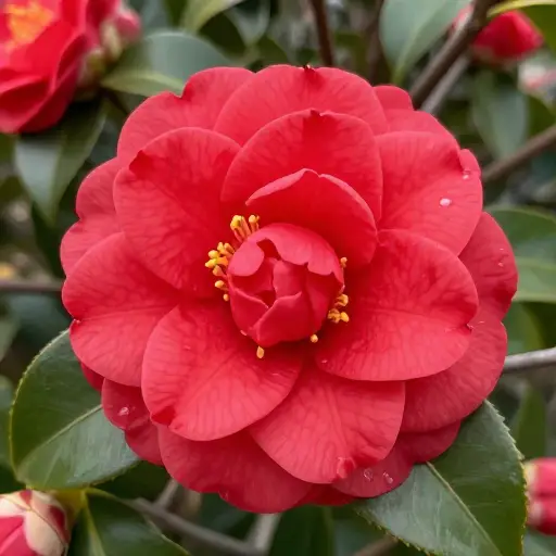这些花是红色的。