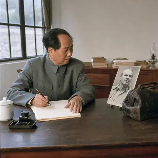 白求恩大夫逝世后，毛泽东主席写了一篇文章纪念他。