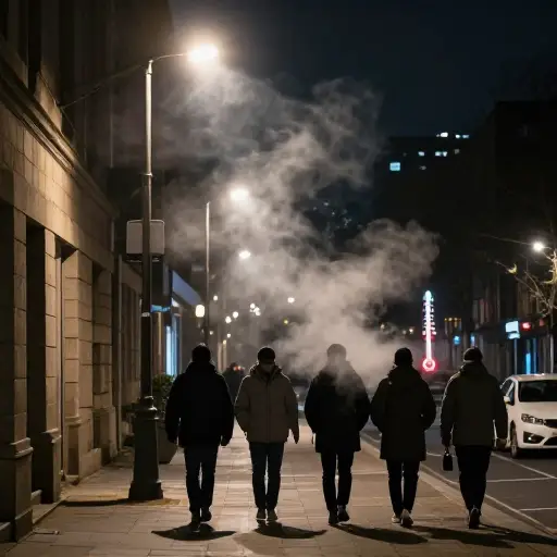 夜间气温显著下降。