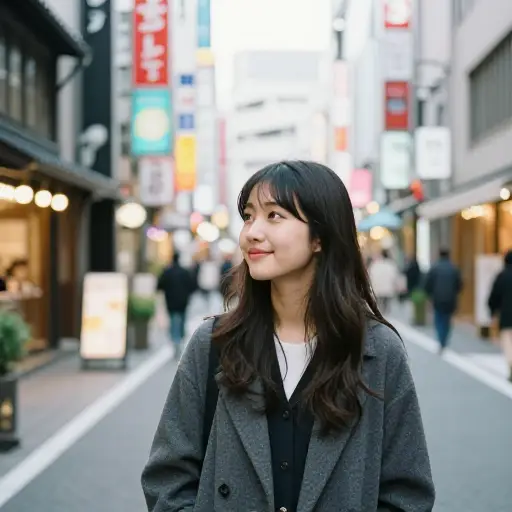 她在东京的短暂停留是对日本生活的一次迷人体验。