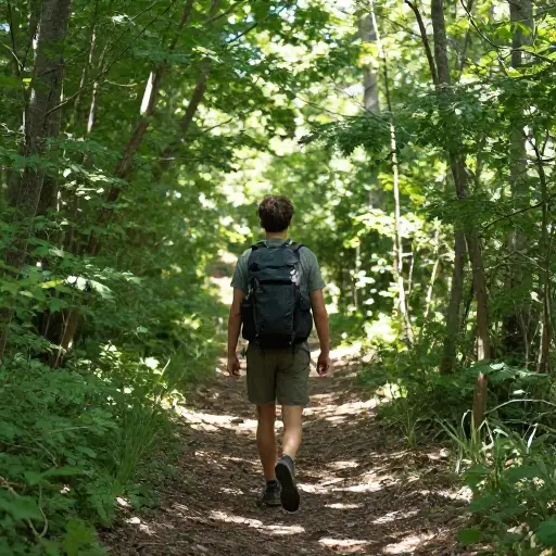 在我年轻的时候，我每个周末都去徒步旅行。