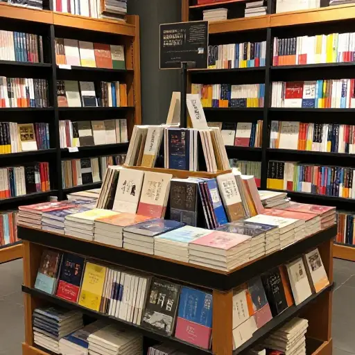 新书被展示在商店前部的一个显眼位置。