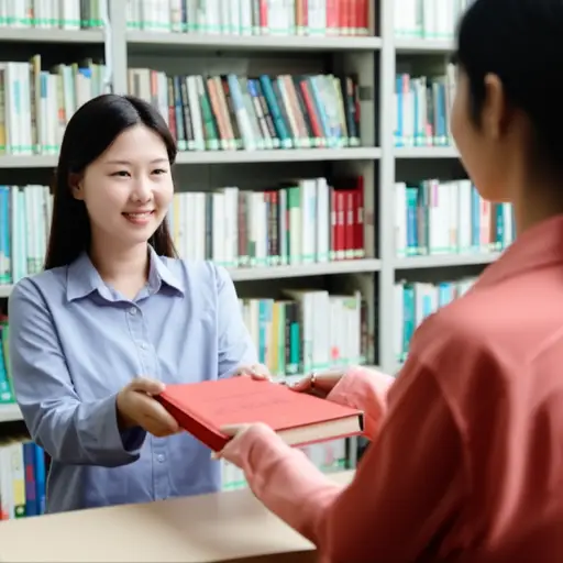 图书管理员帮我找到了那本很难找的参考书。