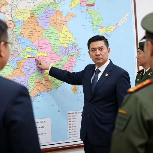 政府正在主张其在该地区的领土主张。