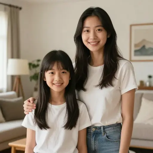 我有一个妹妹，比我年轻四岁。