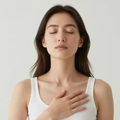 过了一会儿，她开始呼气，数着自己心跳的次数。
