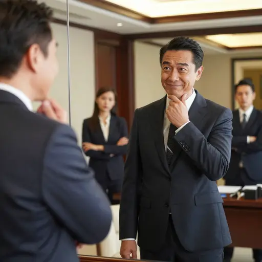 他过度的骄傲使他看不清自己的缺点。