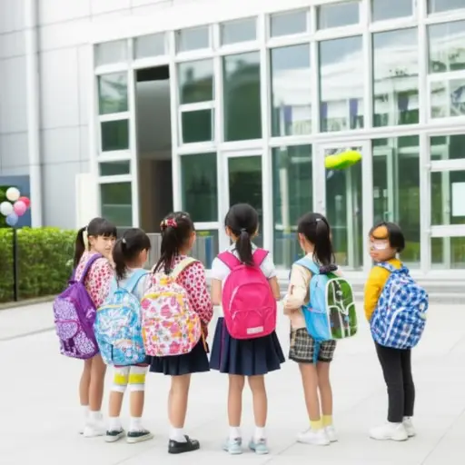 孩子们需要一些时间来适应新学校的生活。